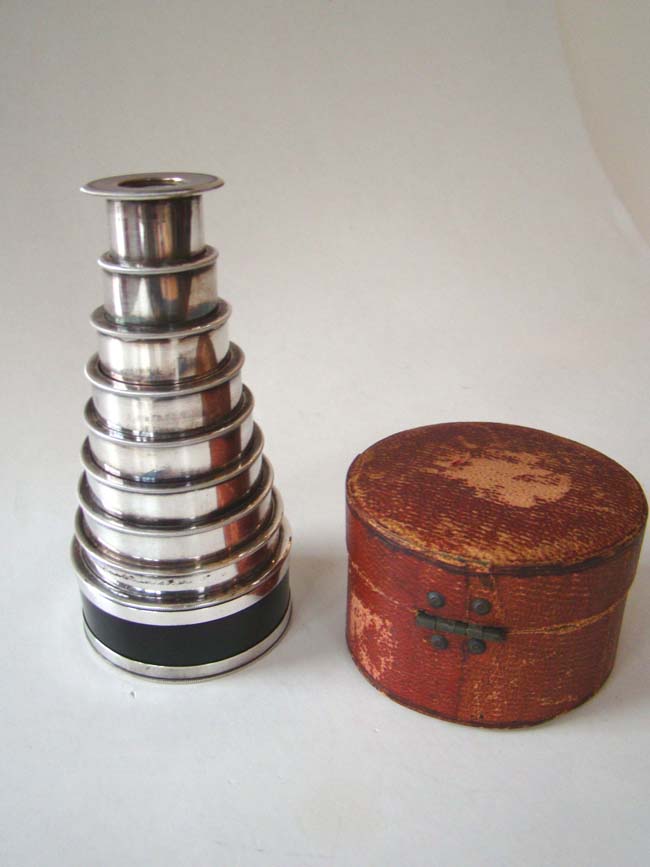 A wonderful silver plated 8 draw Monocular signed 'Carey, London' circa 1800 — image 2